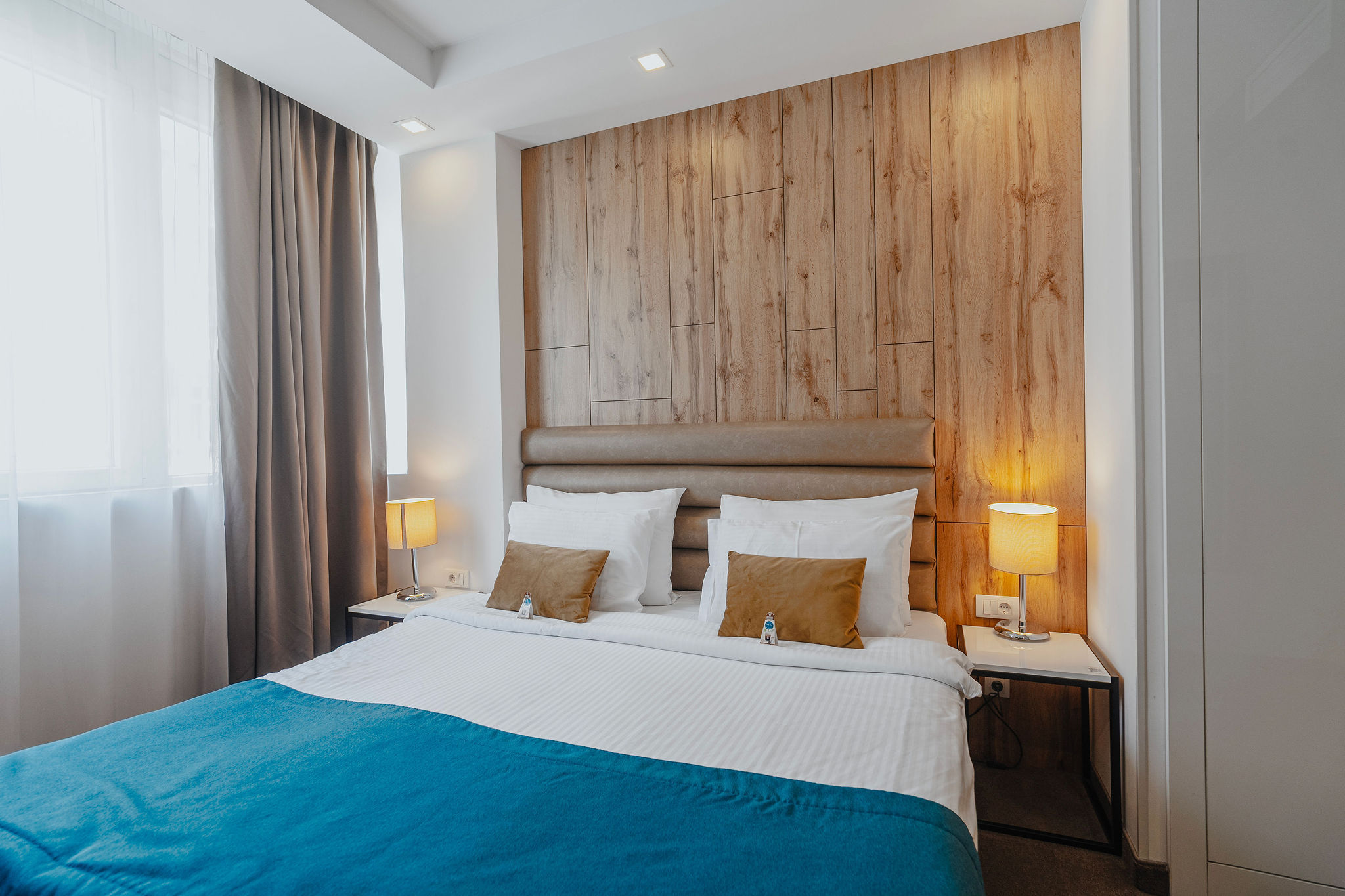 a bed in a comfort double room