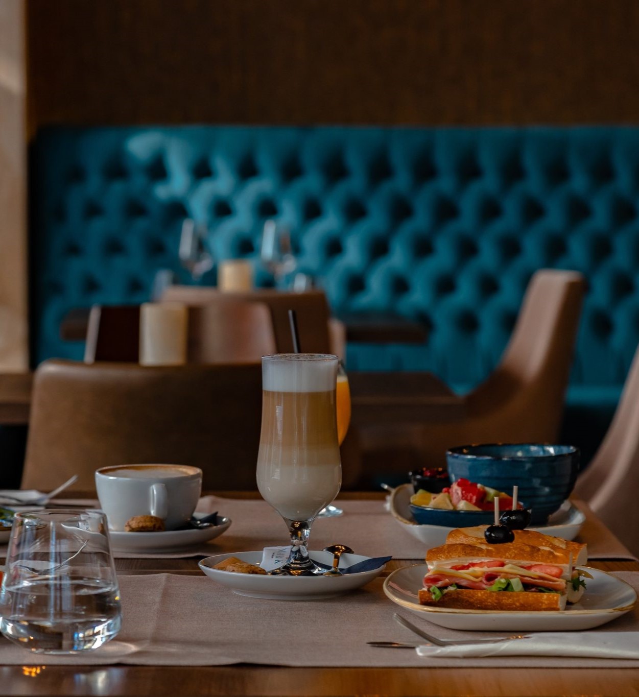 coffee served in a restaurant
