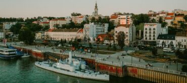 a view from the belgrade bridge