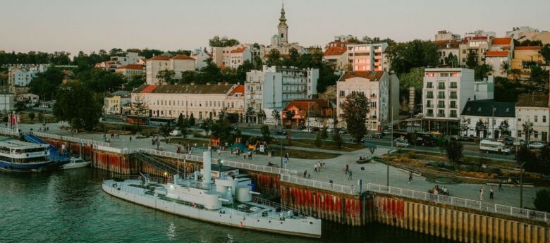 a view from the belgrade bridge